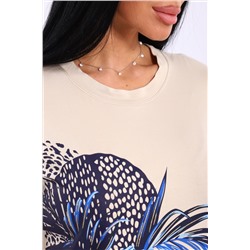 Костюм женский с брюками и футболкой из вискозы 394