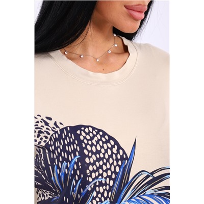 Костюм женский с брюками и футболкой из вискозы 394