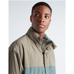 Hooded Technical Jacket, Men, Multicolour