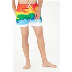 Erkek Kırmızı Deniz Şortu