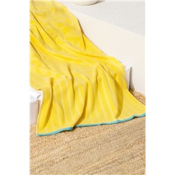 Fasseur %100 Pamuk Plaj Havlusu - Sarı - 70x150 cm