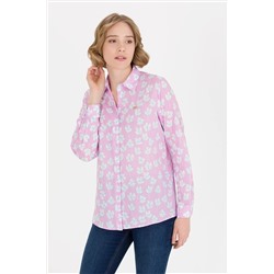 Kadın Manolya Uzun Kollu Gömlek