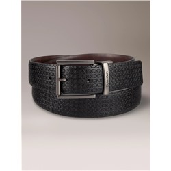 Allover Monogram Logo Reversible Harness Buckle Belt Men  Двусторонний ремень с пряжкой и монограммой