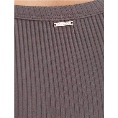 Топ из трикотажа в широкий рубчик