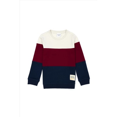 Çocuk Lacivert Bisiklet Yaka Sweatshirt