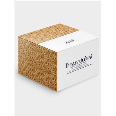 Набор бокалов для шампанского, 4 пр, 150 мл, стекло, голубые, Dubai