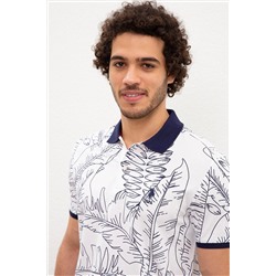 Erkek Beyaz Polo Yaka Tişört