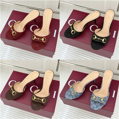 Женские мюли на высоком каблуке с элементом ХОР*С БИТ