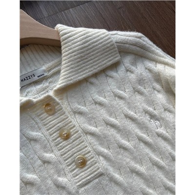 Женский трикотажный свитер с отложным воротником  Hacket*t Londo*n