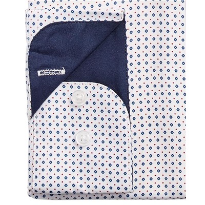 Nine West Men's Slim-Fit Performance Stretch Diamond Dot-Print Dress Shirt