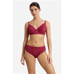 Sujetador sin aro de encaje floral