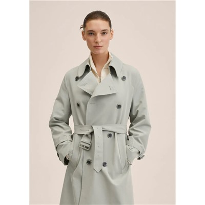 Gabardina doble botonadura -  Mujer | MANGO OUTLET Melilla