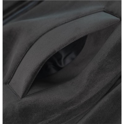 Мужская зимняя куртка из толстого теплого бархата с отворотами на молнии