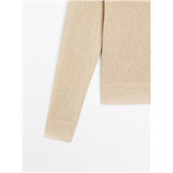 Jersey punto manga larga 100% lino