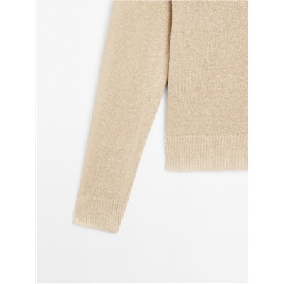 Jersey punto manga larga 100% lino