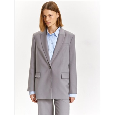 Однобортный жакет из костюмной шерсти, ML780/peter