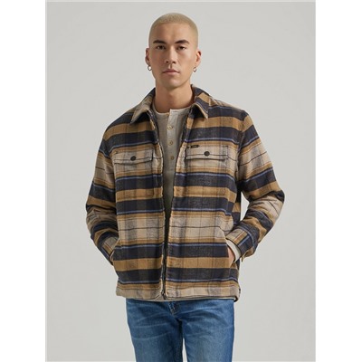Men's Sherpa Lined Flannel Overshirt