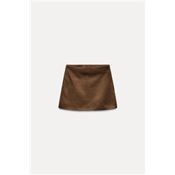 FAUX SUEDE SKORT