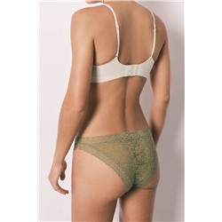 Braga clásica encaje animal print verde