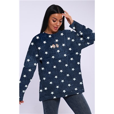 Худи женское с разрезами по бокам 003