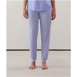 Pantalón de punto en morado