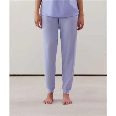 Pantalón de punto en morado