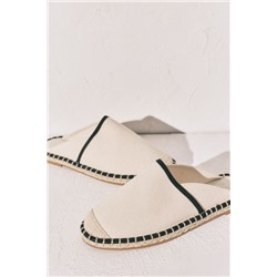 Alpargata mule bicolor