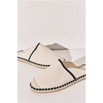 Alpargata mule bicolor