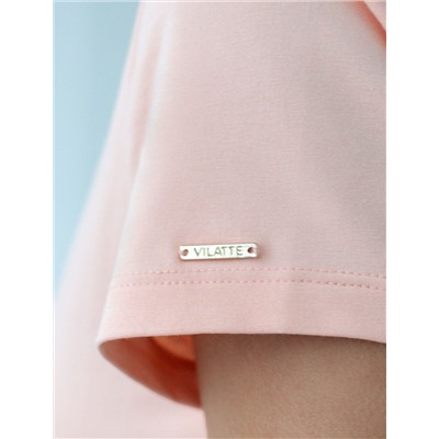 Базовая футболка из премиального хлопка с V образным вырезом