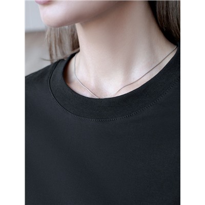 Футболка с принтом свободная из премиального 100% хлопка