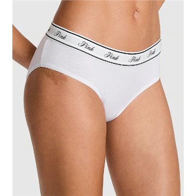 PINK Logo Cotton Hiphugger Panty