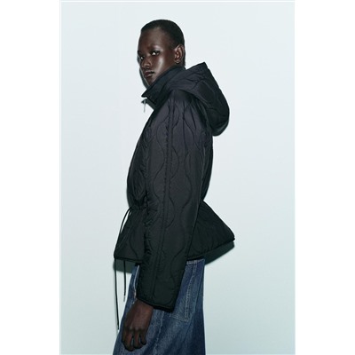 HOODED PUFFER JACKET