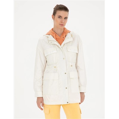 Ekru Comfort Fit Mevsimlik Mont