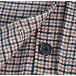 Клетчатое двухстороннее пальто