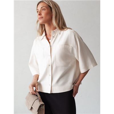 Блузка из плотного лиоцелла