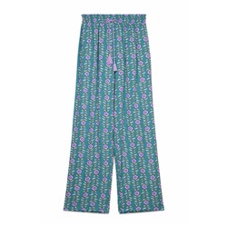 Pantalón largo viscosa print flores