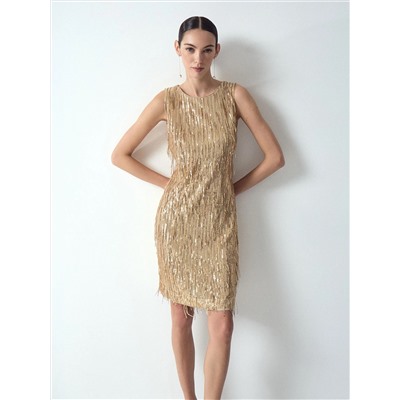 Платье мини с пайетками, PL1603/fizz