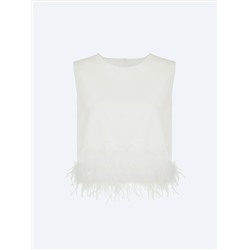 Топ с перьями, B3176/whiteswan