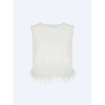 Топ с перьями, B3176/whiteswan