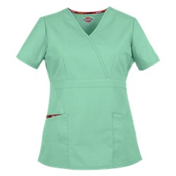 Dickies EDS Signature Scrubs Classic Fit Mock Wrap Top