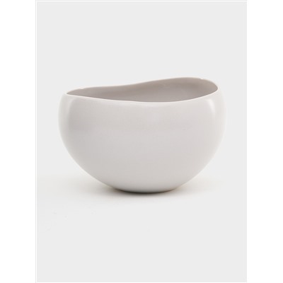 Салатник, 12 см, 0.4 л, серый, Organica