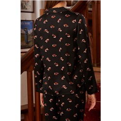 Черная шоколадная рубашка