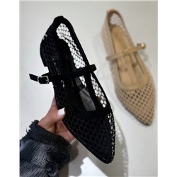 Балетки черные