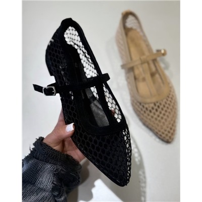 Балетки черные