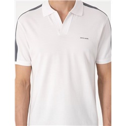 Koyu Gri Kol Detaylı Slim Fit Polo Yaka Tişört