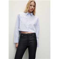 Jeans Sienna flare crop encerados