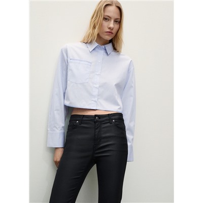 Jeans Sienna flare crop encerados