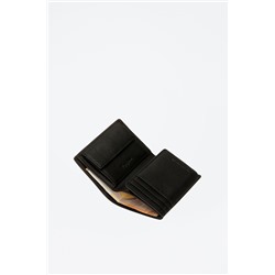 Cartera de piel Jeans Negro