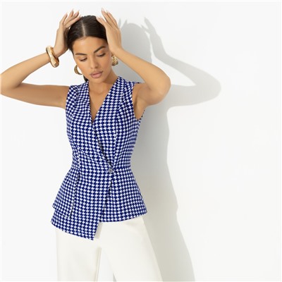 Жилет дизайнерский, Стильный лидер (синий)