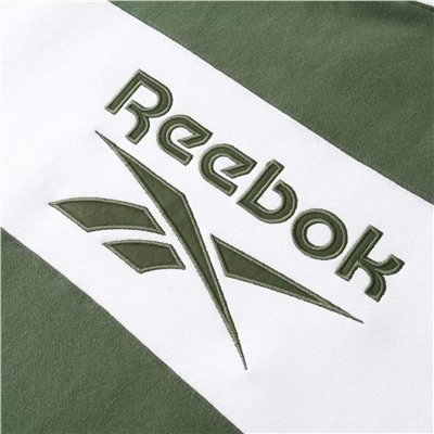 Мужской теплый свитшот Reebo*k с вышитой аппликацией логотипа бренда